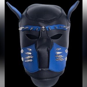 ANDREW CHRISTIAN TROPHY BOY® STUDDED PUPPY PLAY HOOD BLACK/BLUE